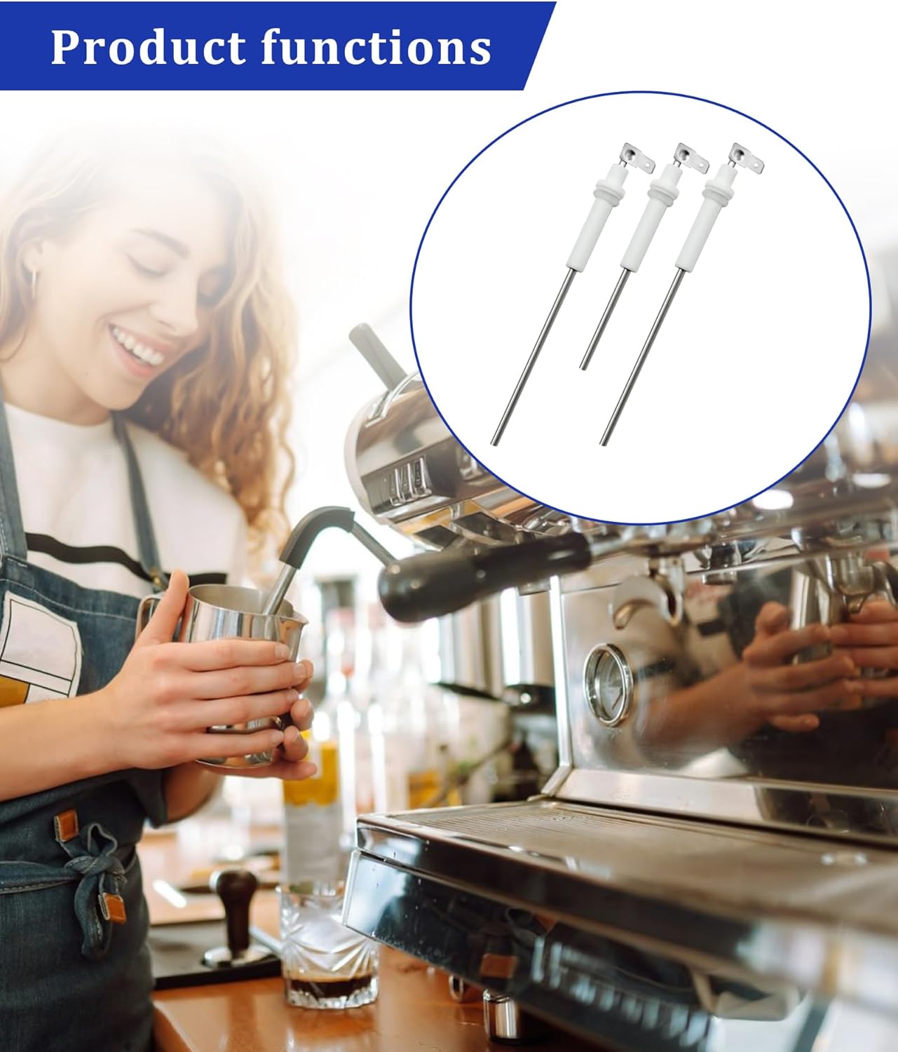 New upgraded SP0001820 Steam Probe Set with 17 O-Rings Fits For Breville Sage Dual Boiler BES900, BES920, BES980, BES990, Oracle, and Oracle Touch espresso machine Replacement Parts