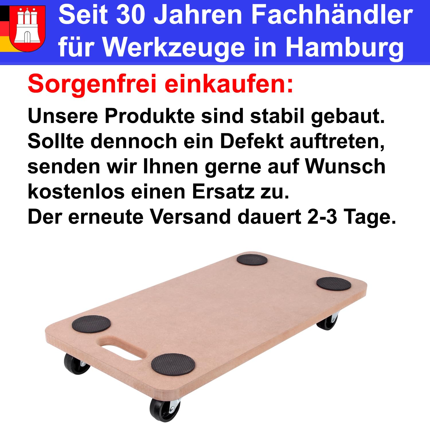 Rollbrett Möbelroller 2 STK. Möbelhund Tragkraft bis 200kg Transportroller Transportbrett Rollwagen Handwagen Kistenroller