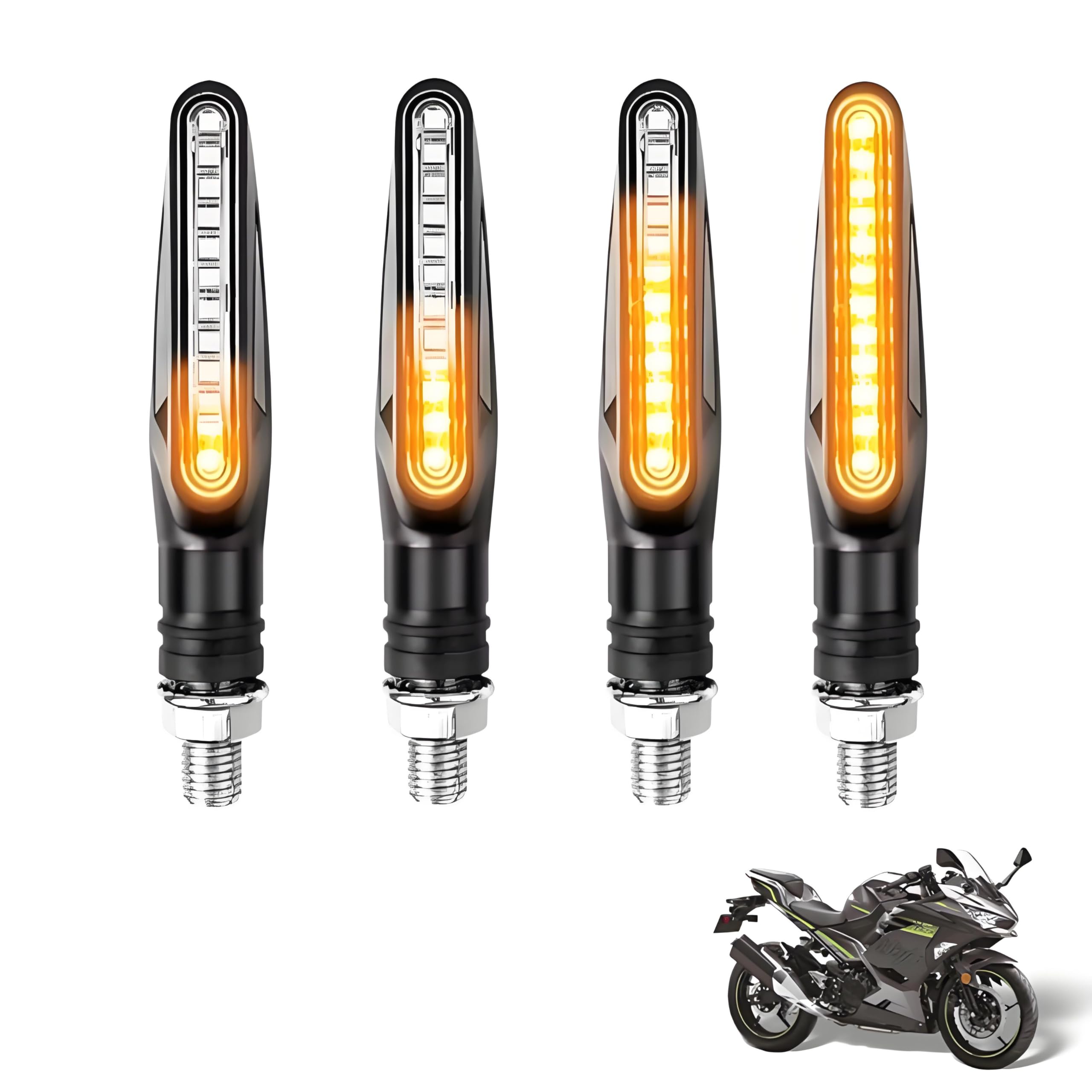 Amazon | バイク LED ウインカー M10 汎用性 シーケンシャルウインカー