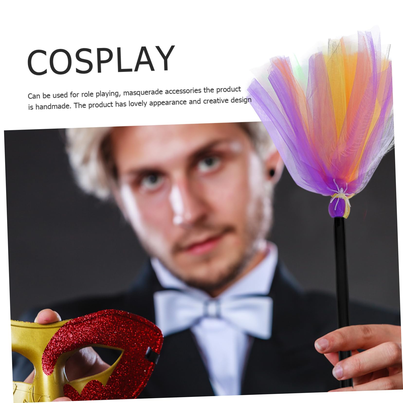 HAPINARY 1pc Halloween Broom Halloween Prop Supply Halloween Festival Decor Witch Broom Broom for Witch Broom Props Halloween Party Decoration Dress up Witch Broom Wizard Plastic