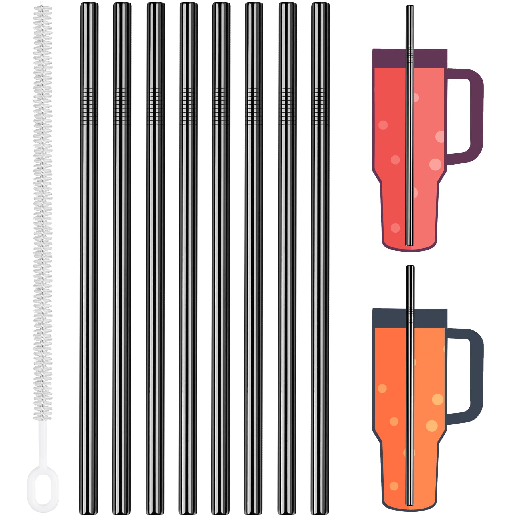 Pailles réutilisables pour tumbler Stanley à utiliser au bureau ou en voyage
