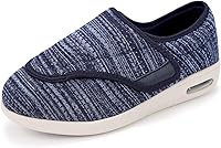 Vista 9 de Zapatos diabéticos para mujer, ligeros, de ancho ancho, con cierres ajustables para edema diabético, fascitis plantar, juanetes, artritis, pies