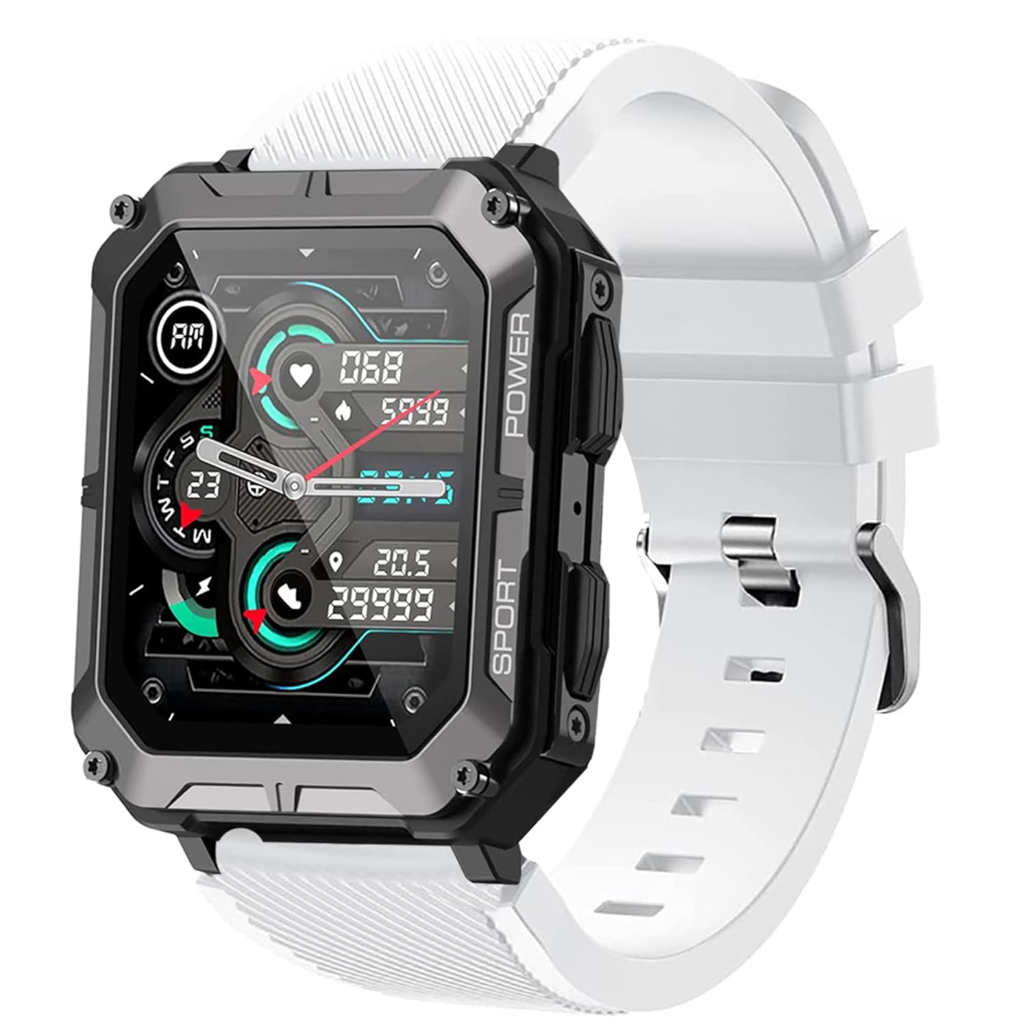 Compatible PUREROYI Military Smart Watches Bands Lamshaw Classic Silicone Replacement Straps Compatible for Compatible for PUREROYI 1 83