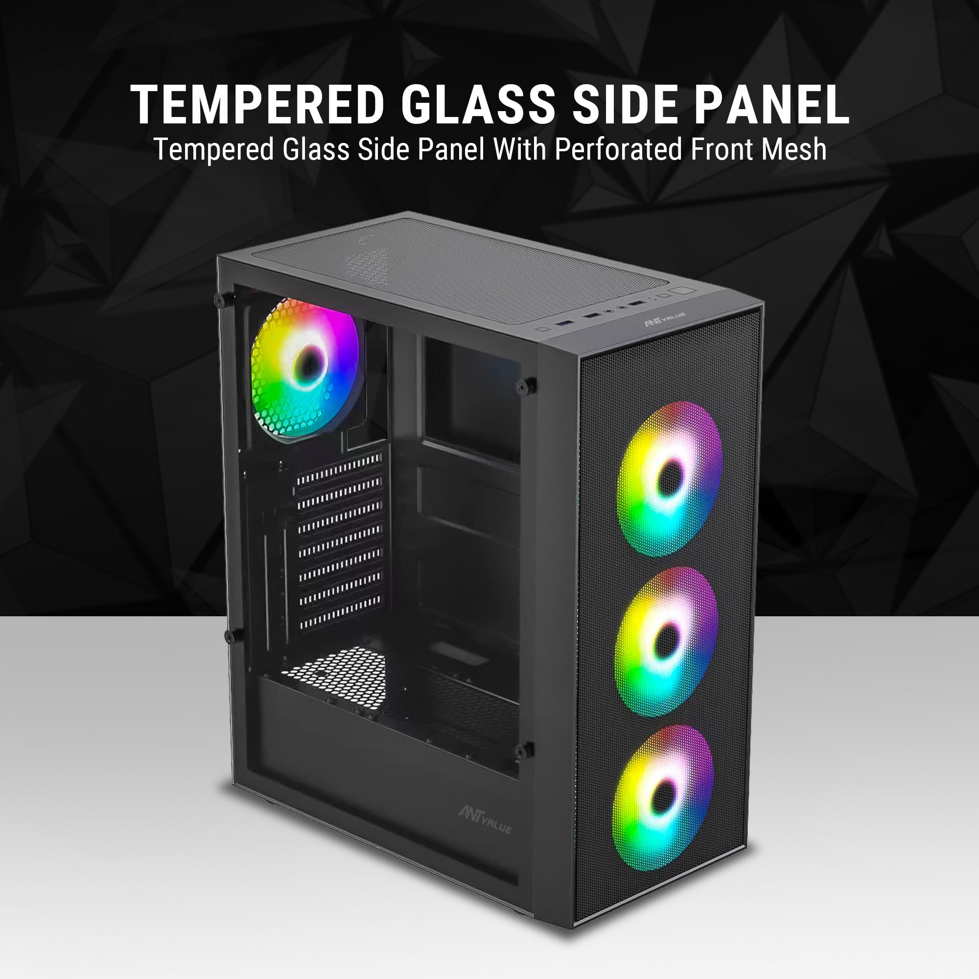 Ant Value VM40 ATX Gaming Case - ITX Support -3 Ant Value VM40 ATX Gaming Case - ITX Support -3