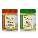 PURE FARMS Peanut Butter Duo, 325g Each | Organic Jaggery & All-Natural Crunchy Peanut Butter | High Protein, Naturally Sweetened gallery image