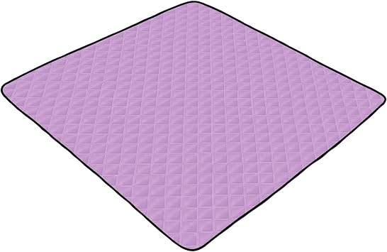 Light Wisteria Solid Color Baby Play Mat for Floor 127x127cm Soft Foldable Crawling Mat Waterproof Non-Slip Floor Mat Kids Playmat for Infants Babies Toddlers