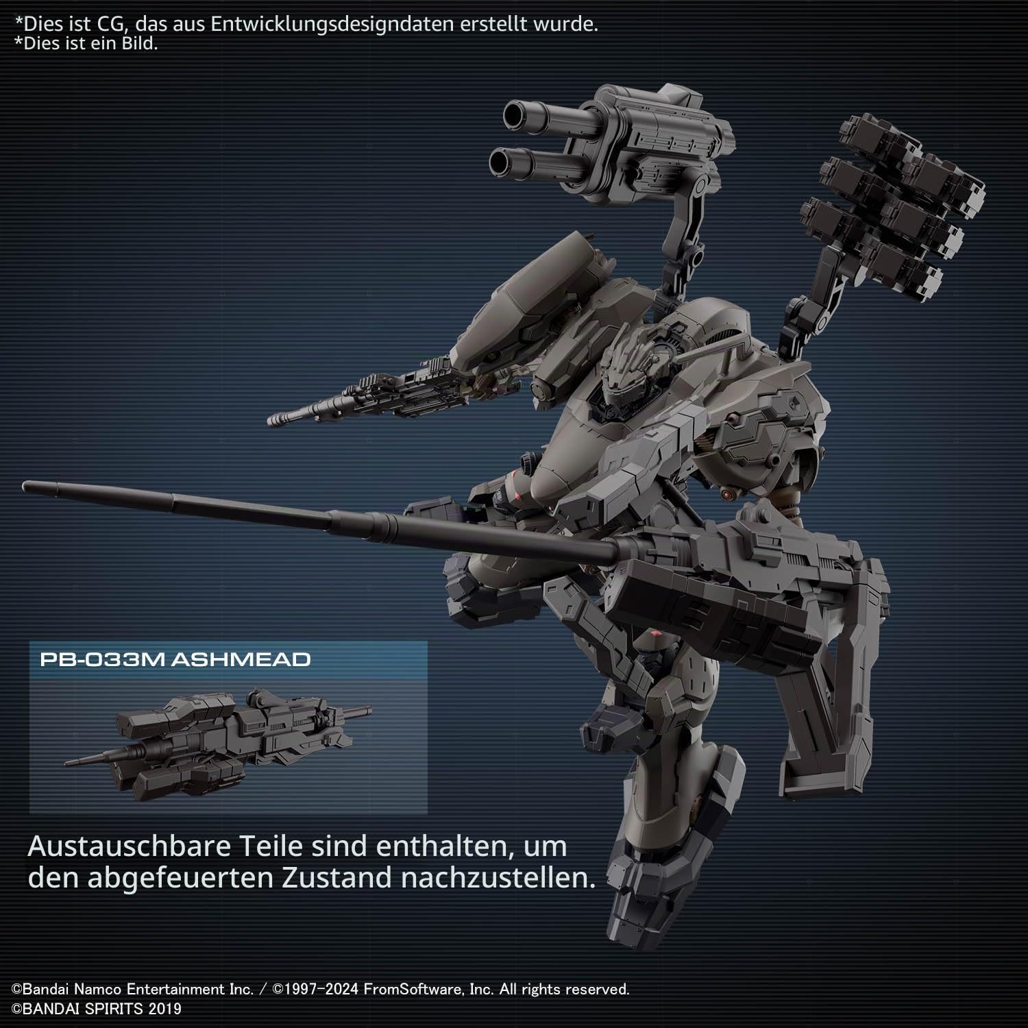 Bandai Hobby - Armored Core VI Fires of Rubicon - #01 Rad CC-200 Orbiter Nightfall 30MM 1/144 Model Kit