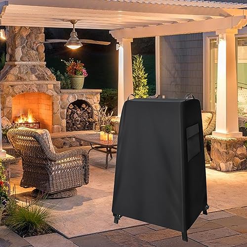 Miniatura 7 de YZNKLXF Funda para horno de pizza Ninja OO101 Woodfire Series para soporte al aire libre, con bolsillos y asa, negro, accesorios para horno de pizza