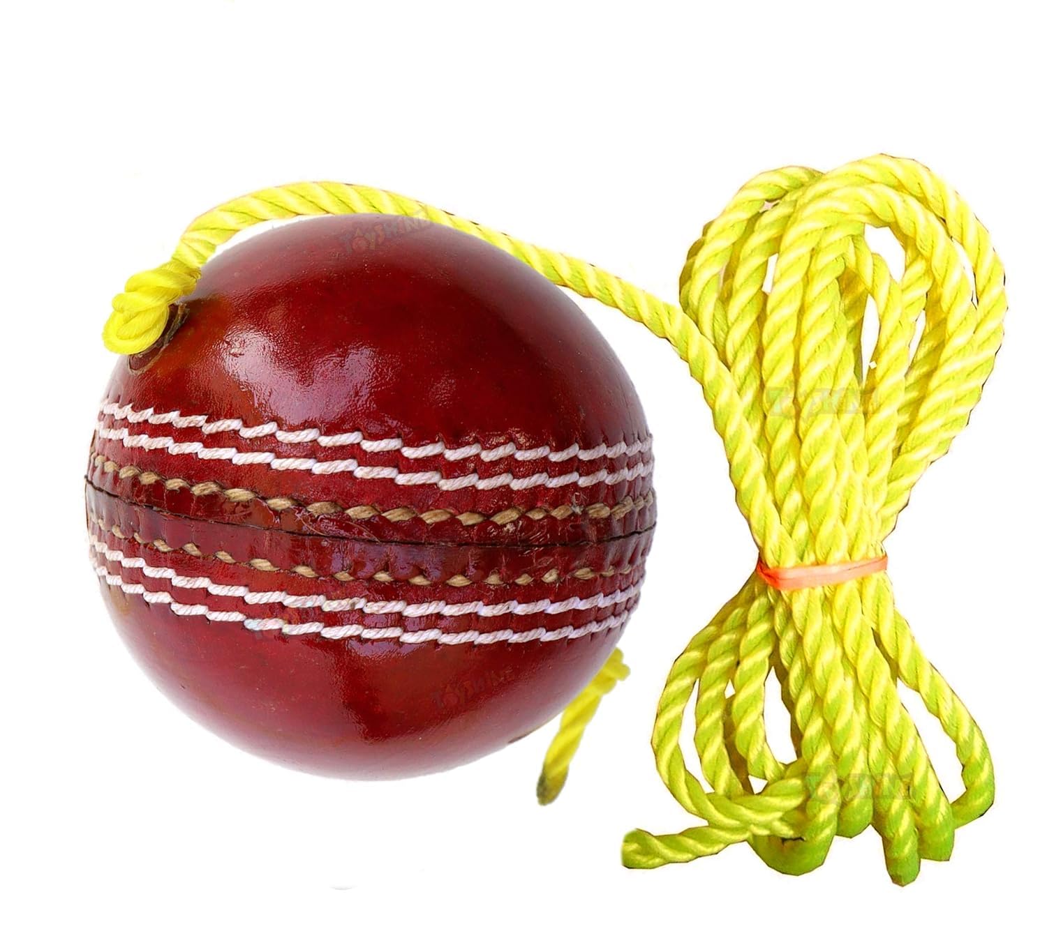 Flyer Cricket Hanging Ball for Shot Practice, (Leather, Sstp, Red)-image-34