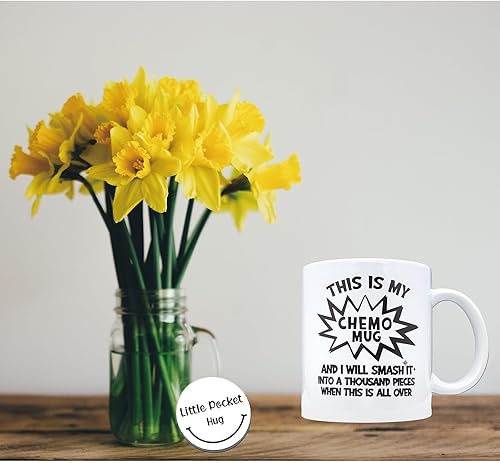 Miniatura 9 de ZomefinKiu Taza de quimioterapia de 11 onzas de cerámica, inspiración, abrazo de bolsillo de quimioterapia, regalo para pacientes de quimioterapia,