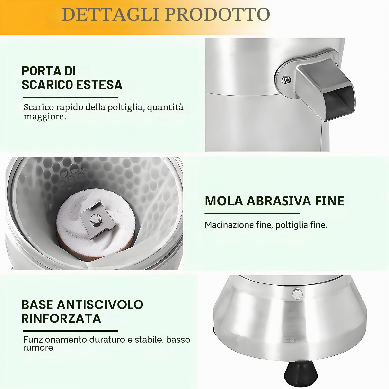 Macchina per Latte di soia, Macchina Automatica per Latte di Noci Commerciale da 1100 W, Macchina per Latte vegetale in Acciaio Inox con separazione delle Scorie, 25 kg/h
