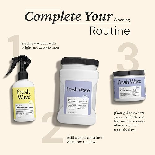 Vista 30 de Fresh Wave Spray eliminador de olores de lavanda y ambientador, 8 onzas, paquete de 2, sin aerosol, niebla fina, alivio de olores más seguro