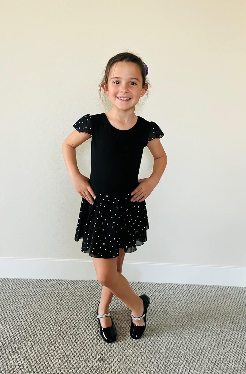 Stelle Ballet Leotards for Girls Dance Leotard with Skirt Toddler Pink Ballet Outfit Ruffle Sleeve Kids Dance Dress - Image 7