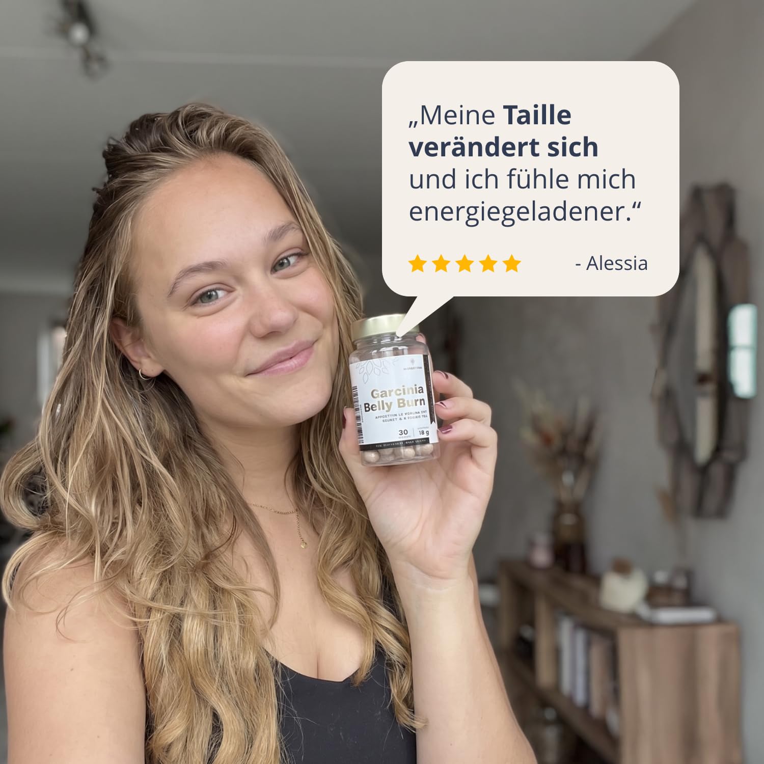 Golden Tree Garcinia Belly Burn – Garcinia Cambogia Kapseln mit ACTIGAR® DC60, Chrom & Grüntee Extrakt – hergestellt in der EU, 60 pflanzliche Kapseln
