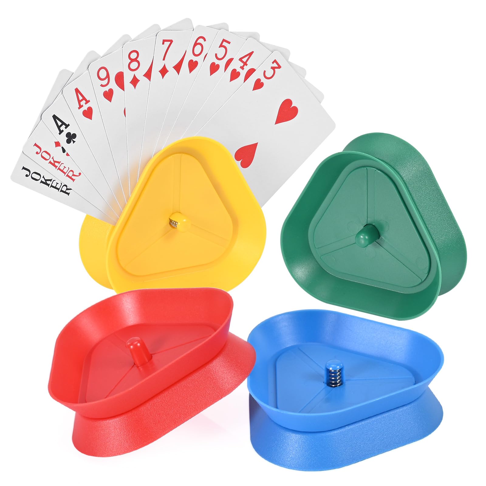 Sprifityy 4 Pièces Porte Carte Enfant, 4 Couleurs Triangulaire Support Sprifityy 4 Pièces Porte Carte Enfant, 4 Couleurs Triangulaire Support