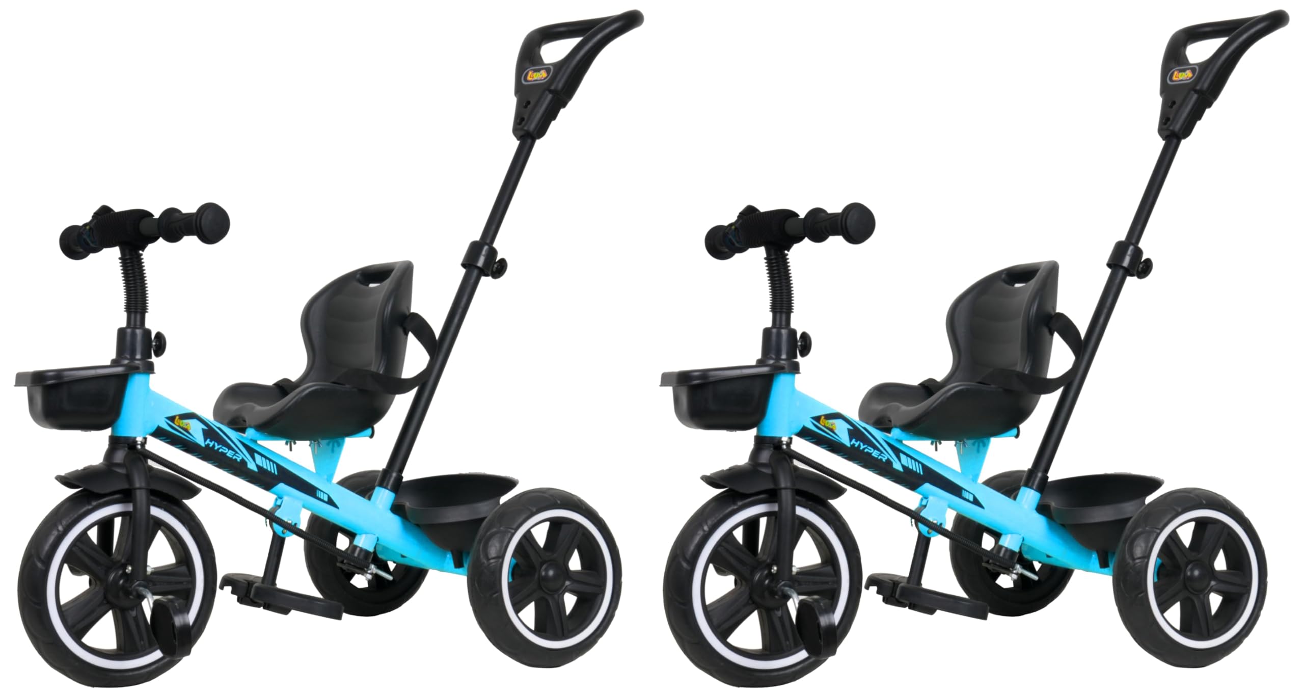 Luusa TFT RX-500 Plug N Play Trike/Baby Tricycle with Parental Control, Cushion seat and seat Belt for Boys/Girls/Carrying Capacity Upto 30kgs(Ice Blue) Proudly Made in India (Pack of 2)-picture-15