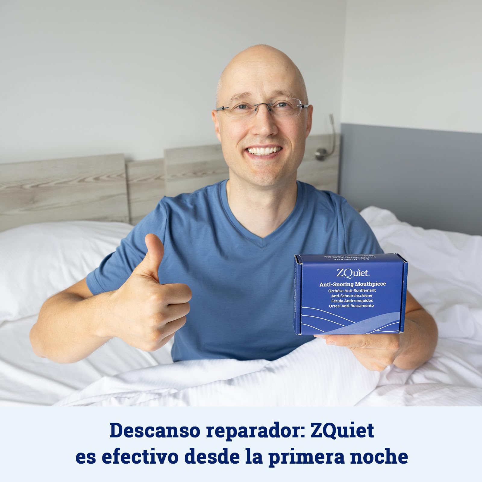 ZQuiet Set – 2 férulas antirronquidos para una comodidad perfecta! + incluye una guía gratuita de consejos antirronquidos (SomniShop Set S 200)