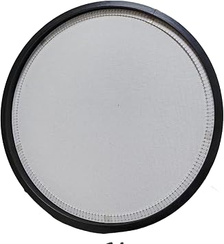 SimpleVibesXinPuwei White circular canvas with black solid wood frame, featuring a digital ring