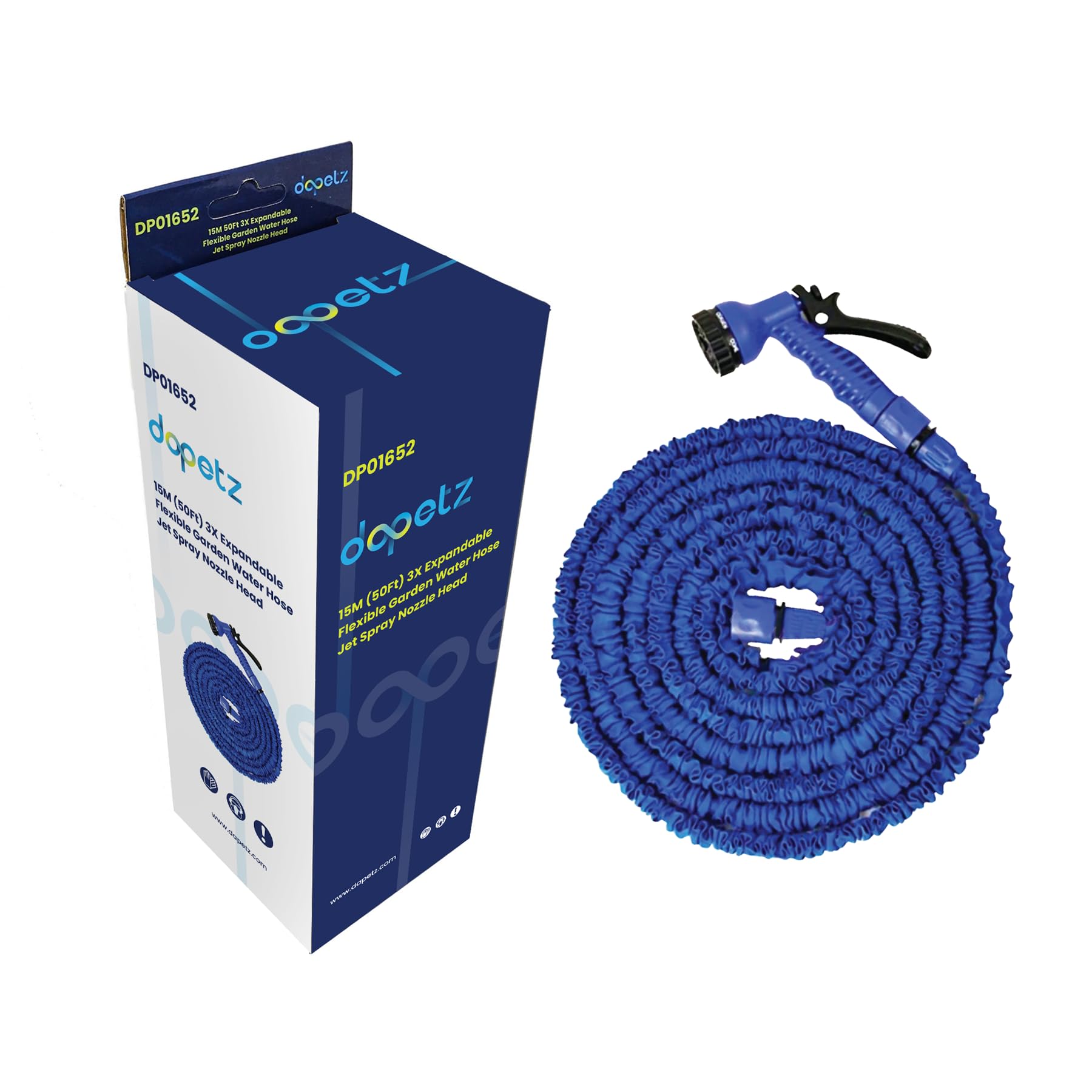 Tuyau magique flexible 15m Daptez pour arroser le jardin facilement