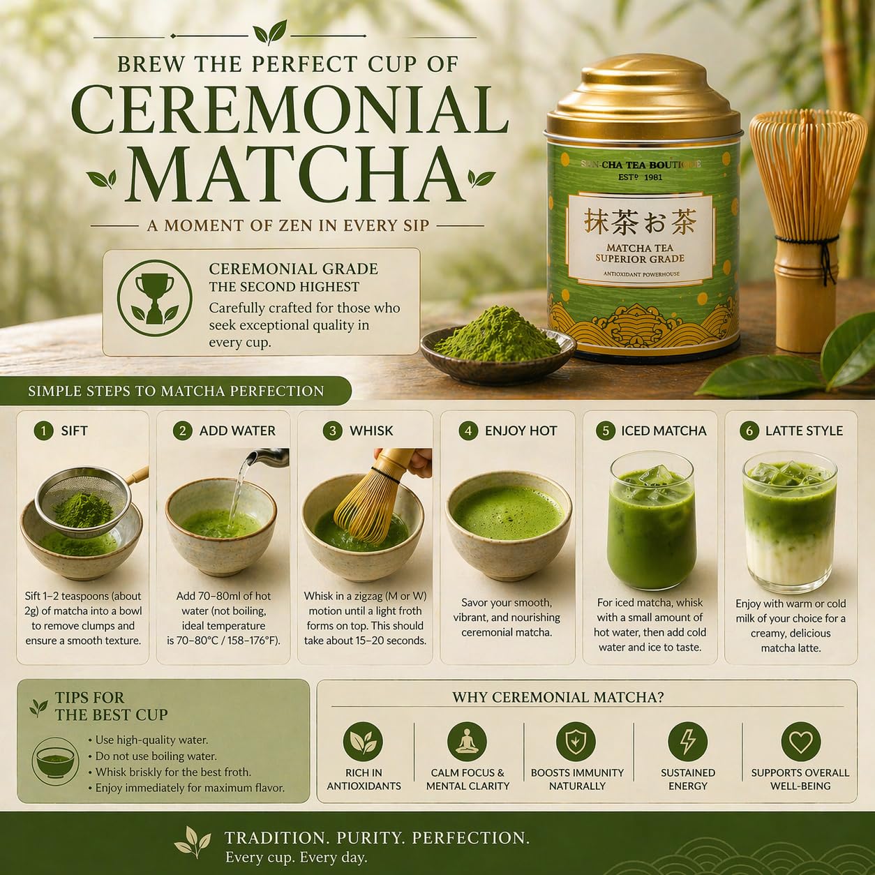 Amazon.in: SANCHA: Matcha Tea
