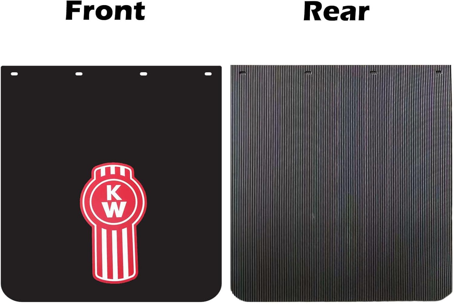 24"X24"Mud Flaps for Trailer Trucks Semi-Trucks Heavy Duty Black Letter Logo Mud Flaps 2Pcs (24"x24")