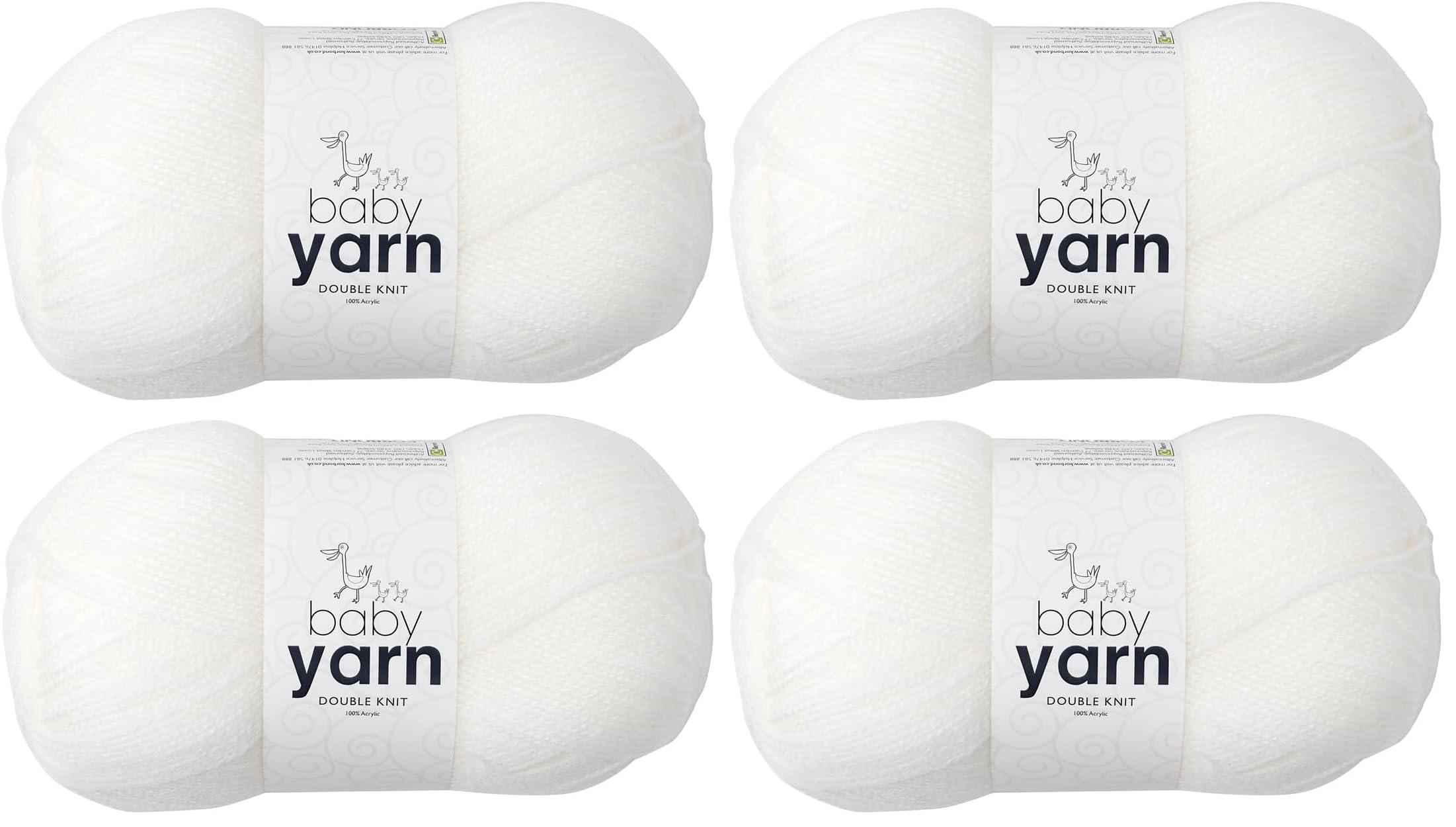 KORBOND DK Black Yarn - 100g Acrylic Wool - Lightweight, Hypoallergenic & Durable Double Knit Crochet Yarn Knitting Wool (290m Total) — view 75
