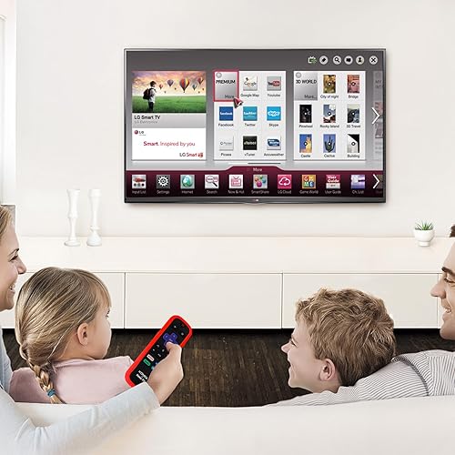 Miniatura 10 de ONEBOM - Funda para control remoto Roku, funda para HisenseTCL Roku TV Steaming StickExpress universal de repuesto para control remoto Roku, funda