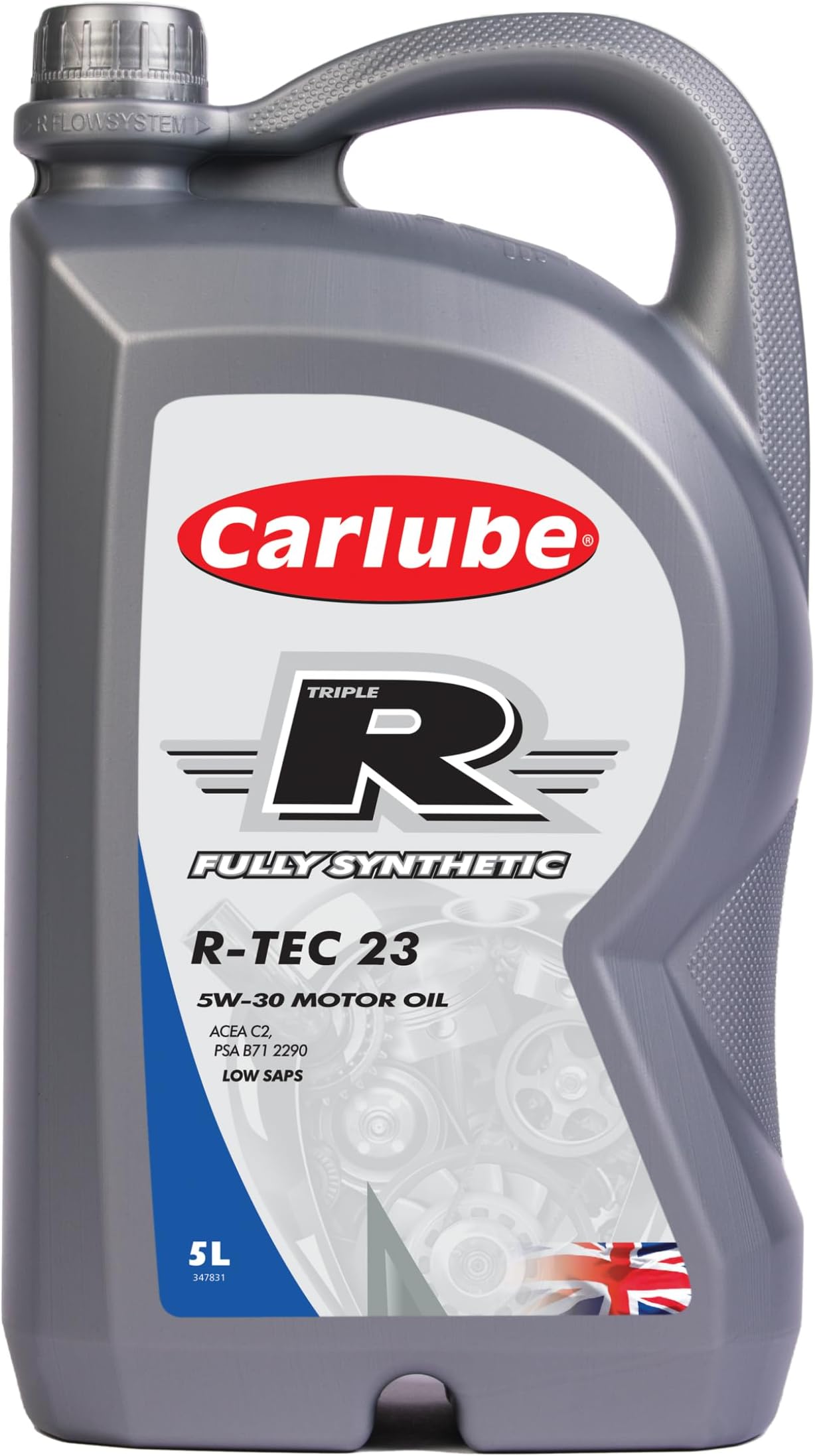Carlube Triple R 5W-30 ACEA C2, API SP, PSA Fully Synthetic Engine Oil R-TEC 23 5L