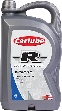 Carlube Triple R 5W-30 ACEA C2, API SP, PSA Fully Synthetic Engine Oil R-TEC 23 5L