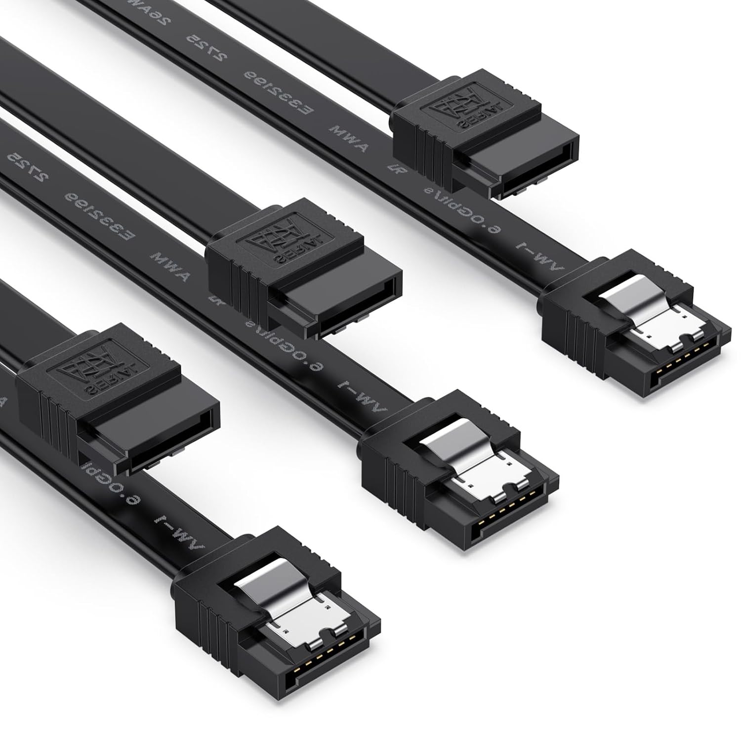 Cable SATA 3 Pack 15.7 pulgadas Conector Recto con Seguro