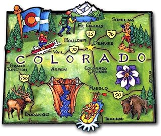 Colorado State Decowood Jumbo Wood Fridge Magnet