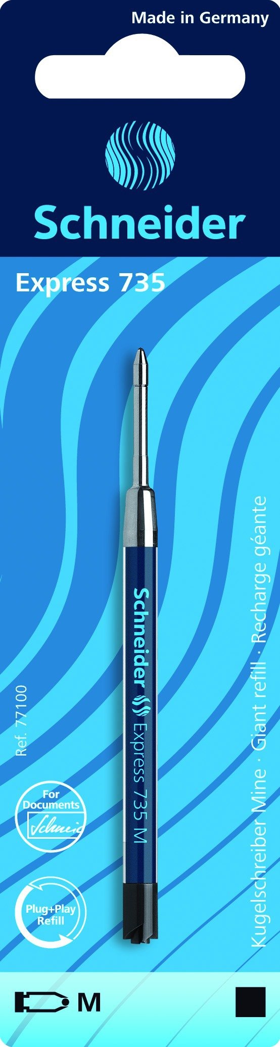 Schneider Express 735 Medium Ballpoint Refill - Black