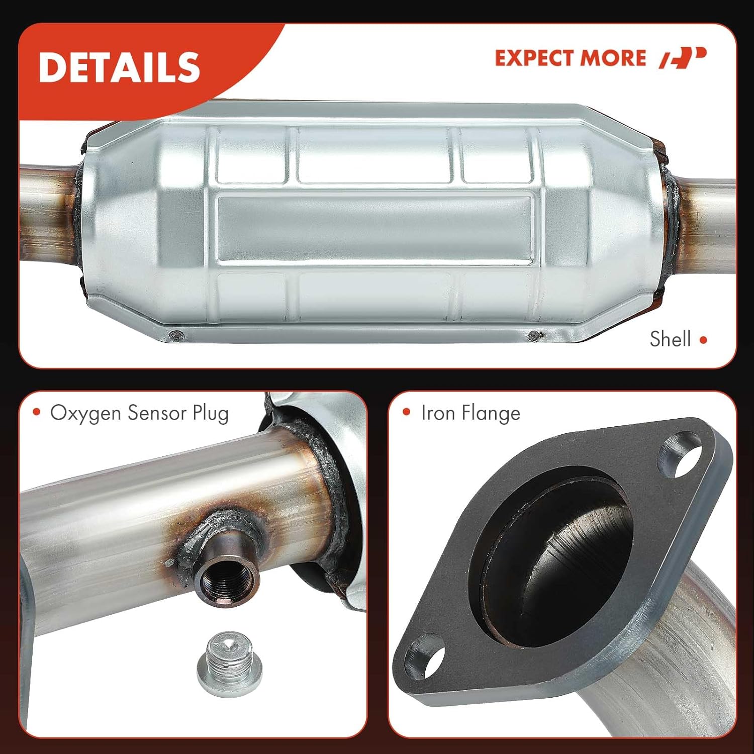 A-Premium Rear Catalytic Converter with Gasket Kit Direct-Fit Compatible with Mitsubishi Outlander Sport 2016-2021 2.0L, FWD, E.P.A. Compliant