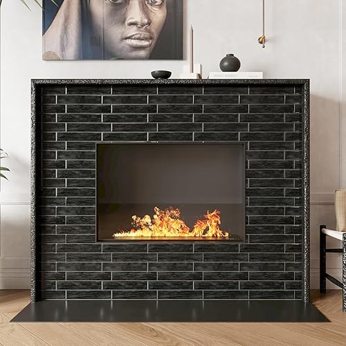 Miniatura 7 de CRE8TIVE 16 hojas de azulejos autoadhesivos con aspecto de madera para cocina, 12 x 12 pulgadas, azulejos autoadhesivos para azulejos en la parte