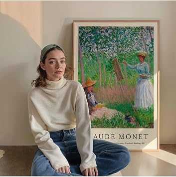Fark Tanıtım Monet Çerçevesiz Poster, Modern Dekoratif Çerçevesiz Poster, Tablo, Monet-12, 21 x 30