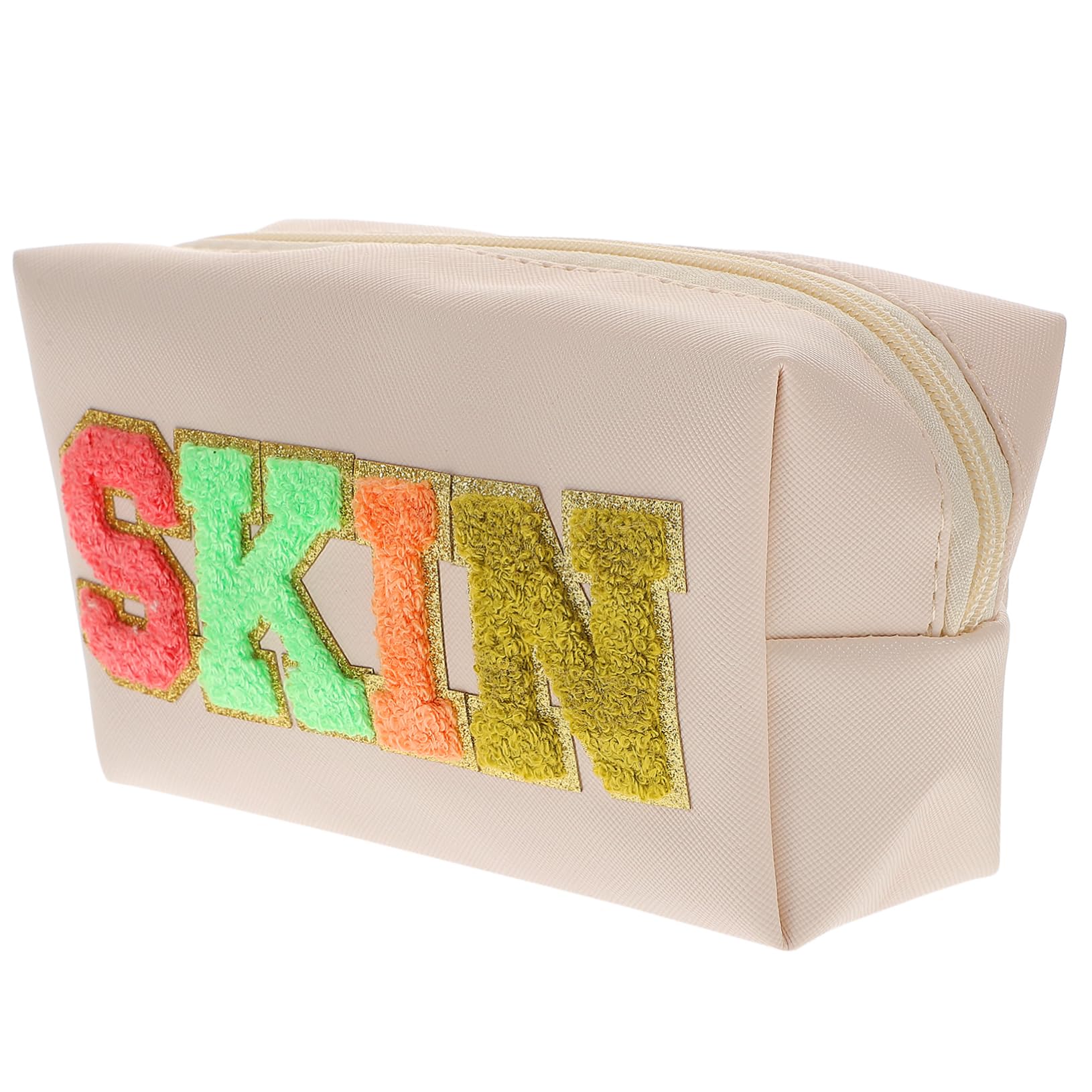 FOMIYES 4piezas Bolsa De Maquillaje Grande y Práctica Bordado Neceser para Cosméticos Organizador De Viaje para Mujeres y Niñas Almacenamiento De Artículos De Tocador