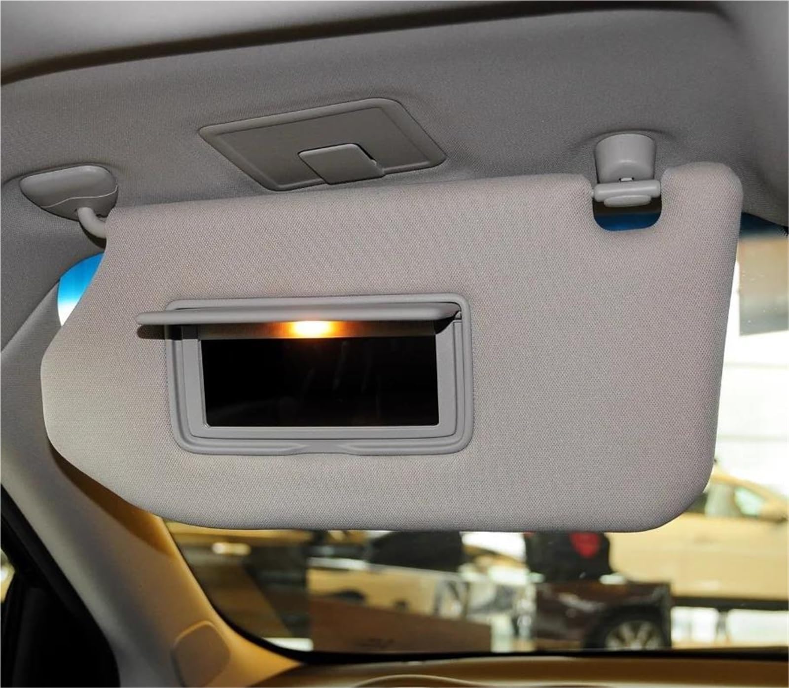 Sonnenschutz Auto Sonnenschutz Mit Make Up Spiegel Sonnenblende Für Nissan Für Pathfinder R5212 2012 2013 2014 2015 2016 2017 2018 2019 Wärmedämmung(Beige,rechts)