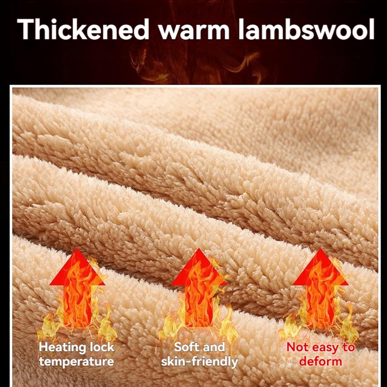 Fleece Lined Sweatpants for Men Women Warm Workout Pants Winter Hiking Sweatpants Sherpa Lined Pants for Cold Weather - Image 3