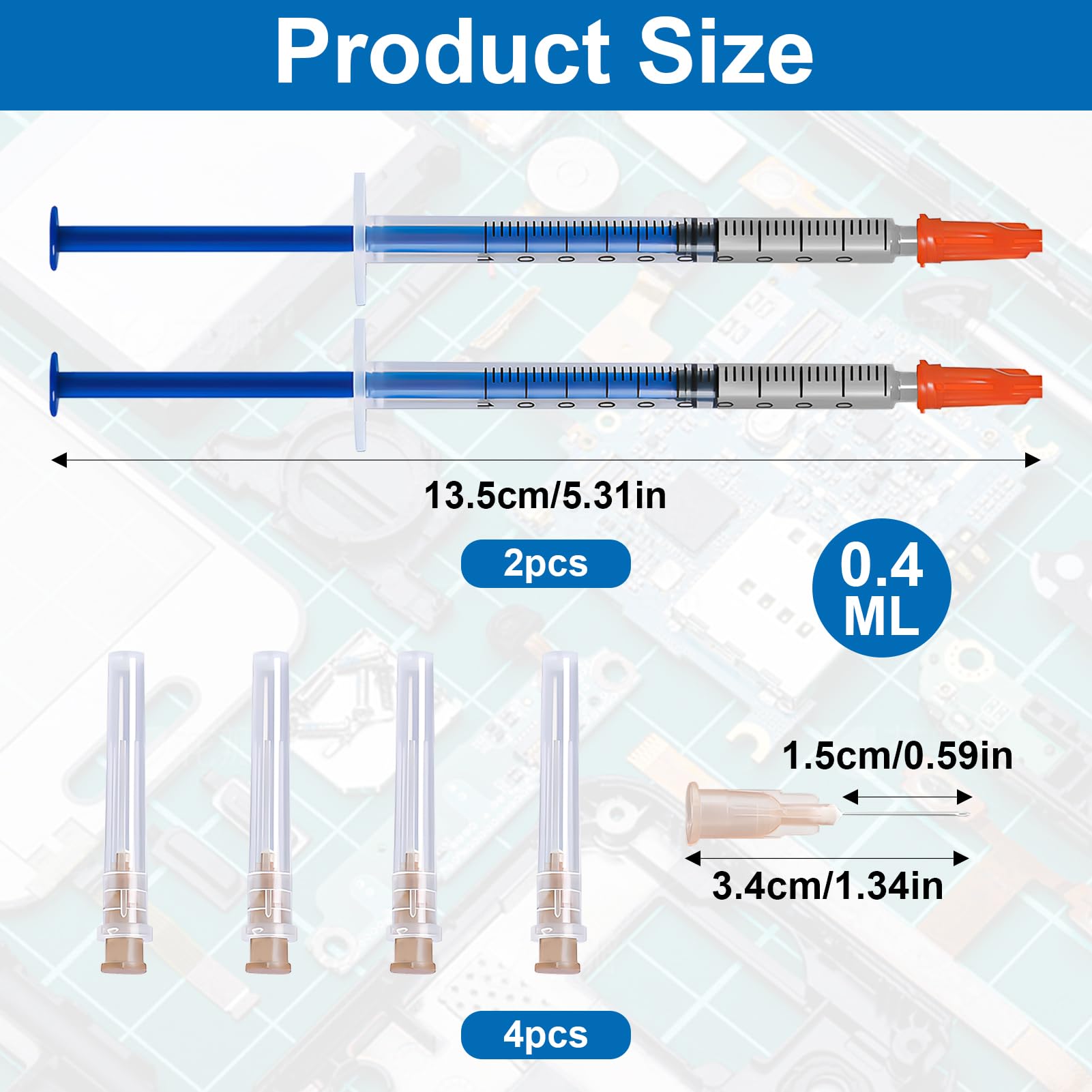 Penna Adesiva Conduttiva In Argento, Vernice Conduttiva, Argento Conduttivo Penna, Adesivo Conduttivo,Pasta d'Argento, Utilizzato per Riparare Tastiere, Circuiti Stampati, ecc, 2 Pezzi,0.4 ml