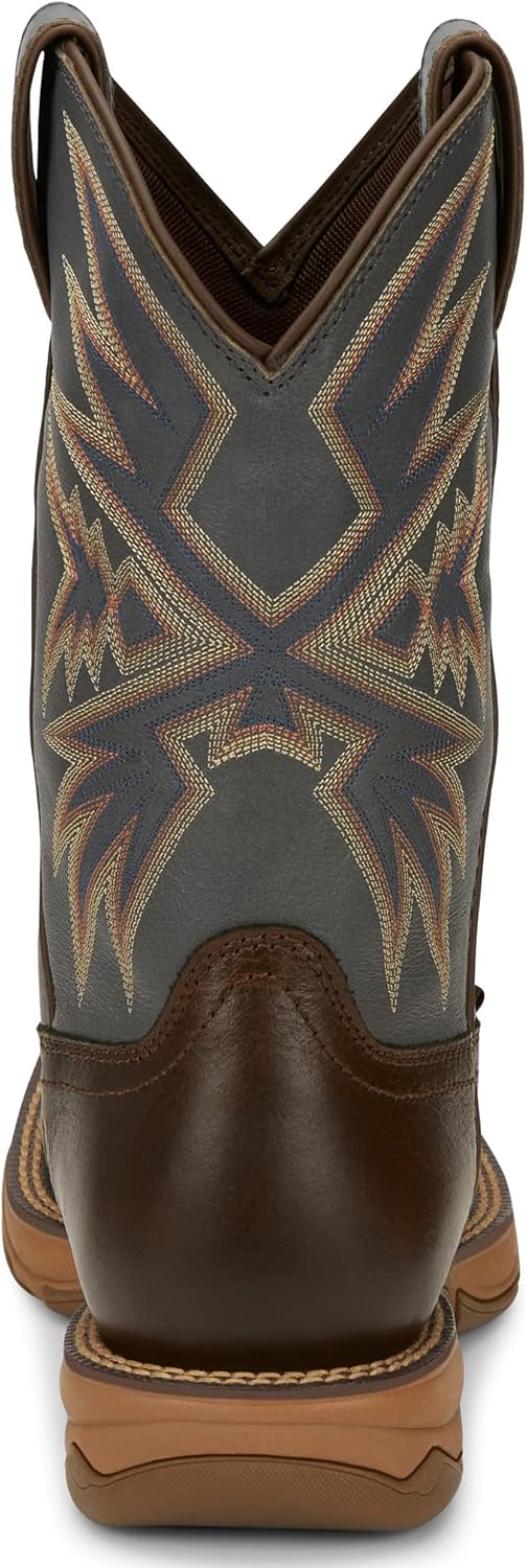 Tony Lama Men's Bartlett Pull on Soft Toe Square Toe Work Boot