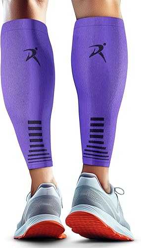 Rymora - Pernera de compresión unisex, soporte ppantorrillaalivio del dolortratamiento pvenas varicosas, calcetines ortopédicos sin pies