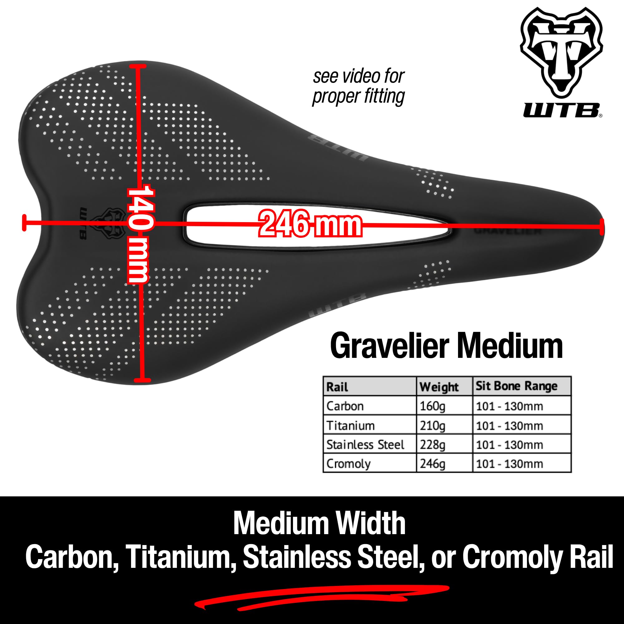 Amazon | Wtb Gravelier チタンサドル 140mm。 | WTB | サドル