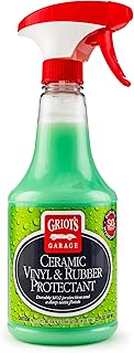 Griot's Garage Ceramic Vinyl and Rubber Protectant for Car Detailing, Restorer and Protectant for Dashboards, Door Panels, Tires, Exterior Trim, Moldings, and More, 10821, 22oz
