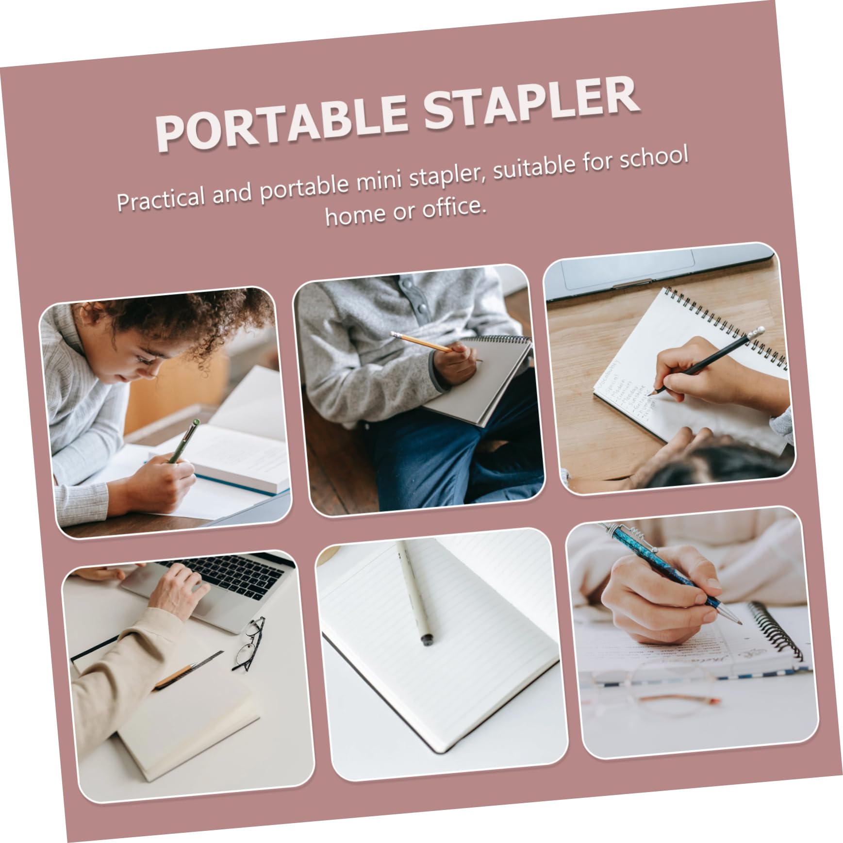 STOBOK 3pezzi Cucitrice Portatile Forma Di Flamingo Legno Per Cancelleria Creativa Macchina Manuale Per Rilegare Libri Utile Per Scuola e Ufficio Design e Pratico
