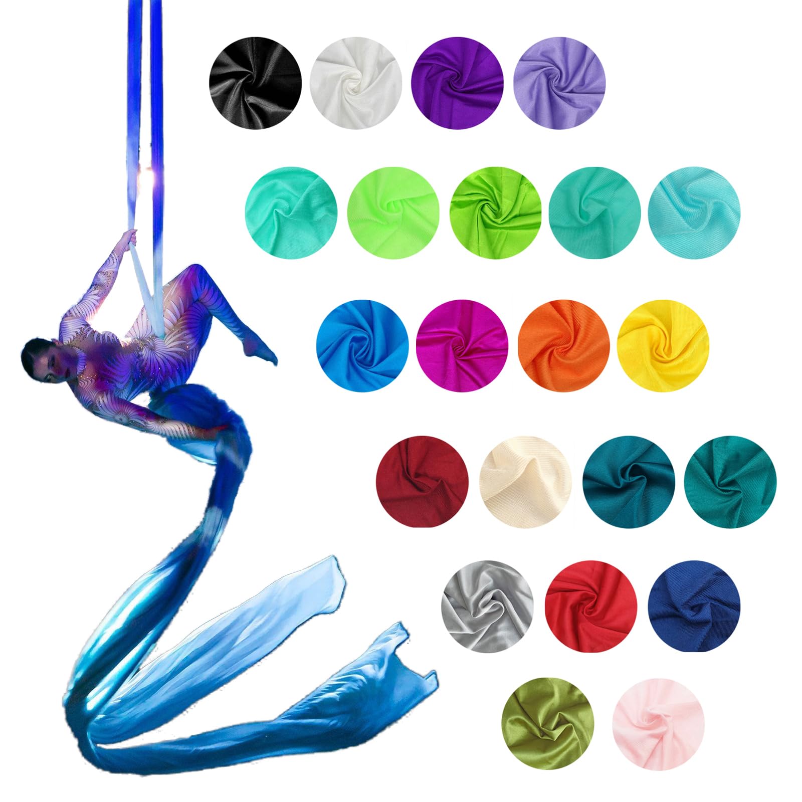 Amazon.com: 22 Yards Aerial Silks Fabric Versatile Circus Training