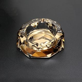 Nordic Home and Office Popular Diamond Crystal Glass Ashtray Portable Decorative Cigar Holder