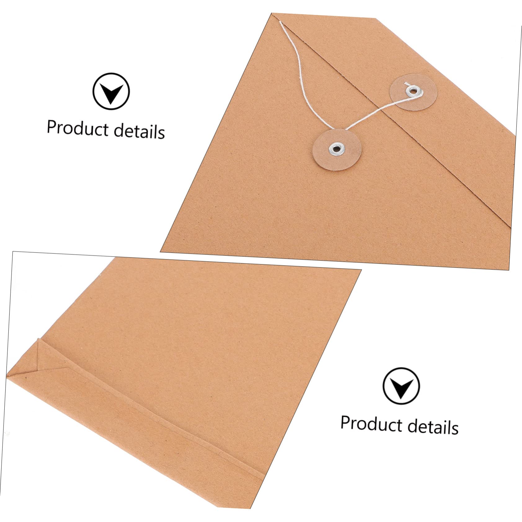 Ciieeo Set 25 Pezzi Borsa Portadocumenti in Carta Kraft Grande Capacità per Organizzare Documenti Importanti, per Decorazioni Scuola e Ufficio Professionale
