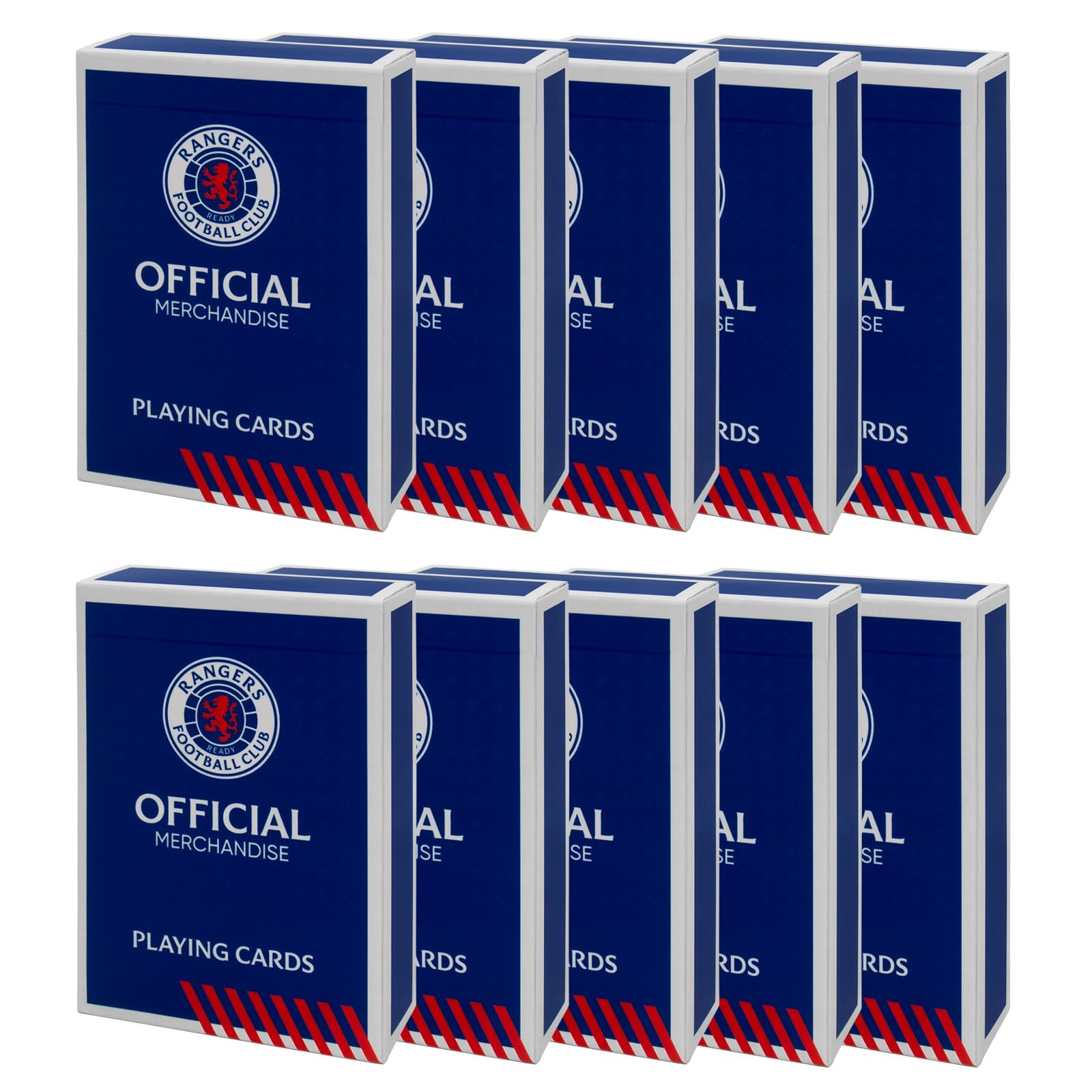 Rangers F.C. Playing Cards - Official Football Gift 52-Card Deck, 10 Pack