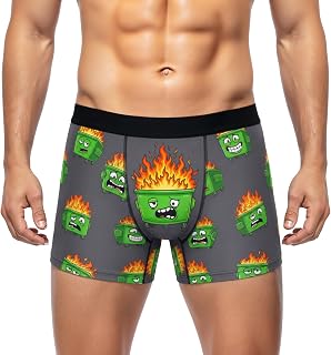 Funny Boxers for Men Novelty Hotdog Dumpster Underwear Briefs | Men's Briefs Shorts for Father's Day Gag Gifts Adults Prank, Funny Novelty Underwear Gift for Dad