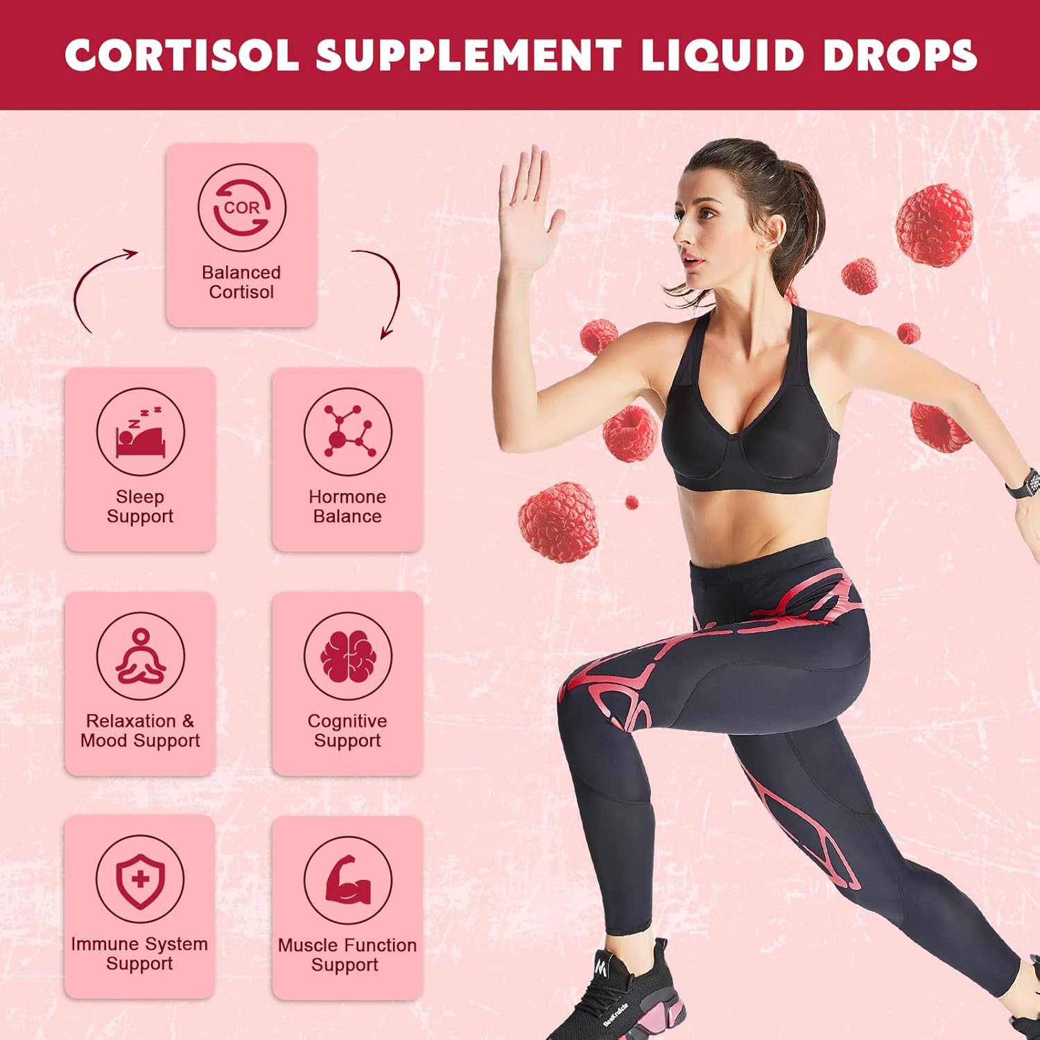 (2 Pack) Cortisol Liquid Drops for Women - Balanced Cortisol, Hormone Balance Support, Cortisol Supplements for Women with Magnesium Complex, Rhodiola Rosea, Ashwagandha, Sugar-Free, 1 Fl Oz - Image 6
